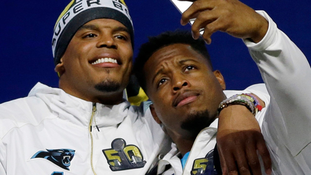 Newton, Panthers stay true to personality at Super Bowl